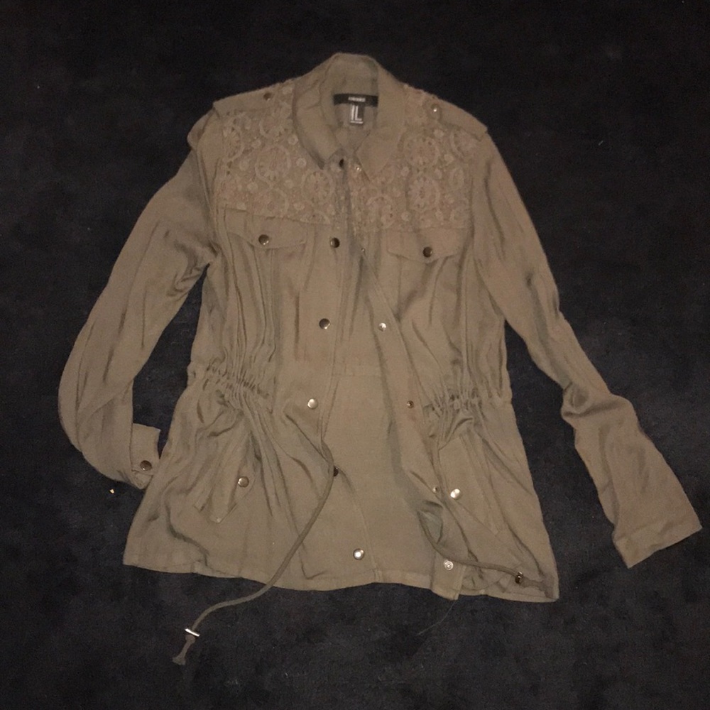 FOREVER 21 light jacket/button up shirt